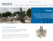 Tablet Screenshot of bosman-water.nl